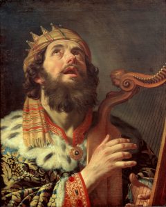 Царь Давид, играющий на арфе