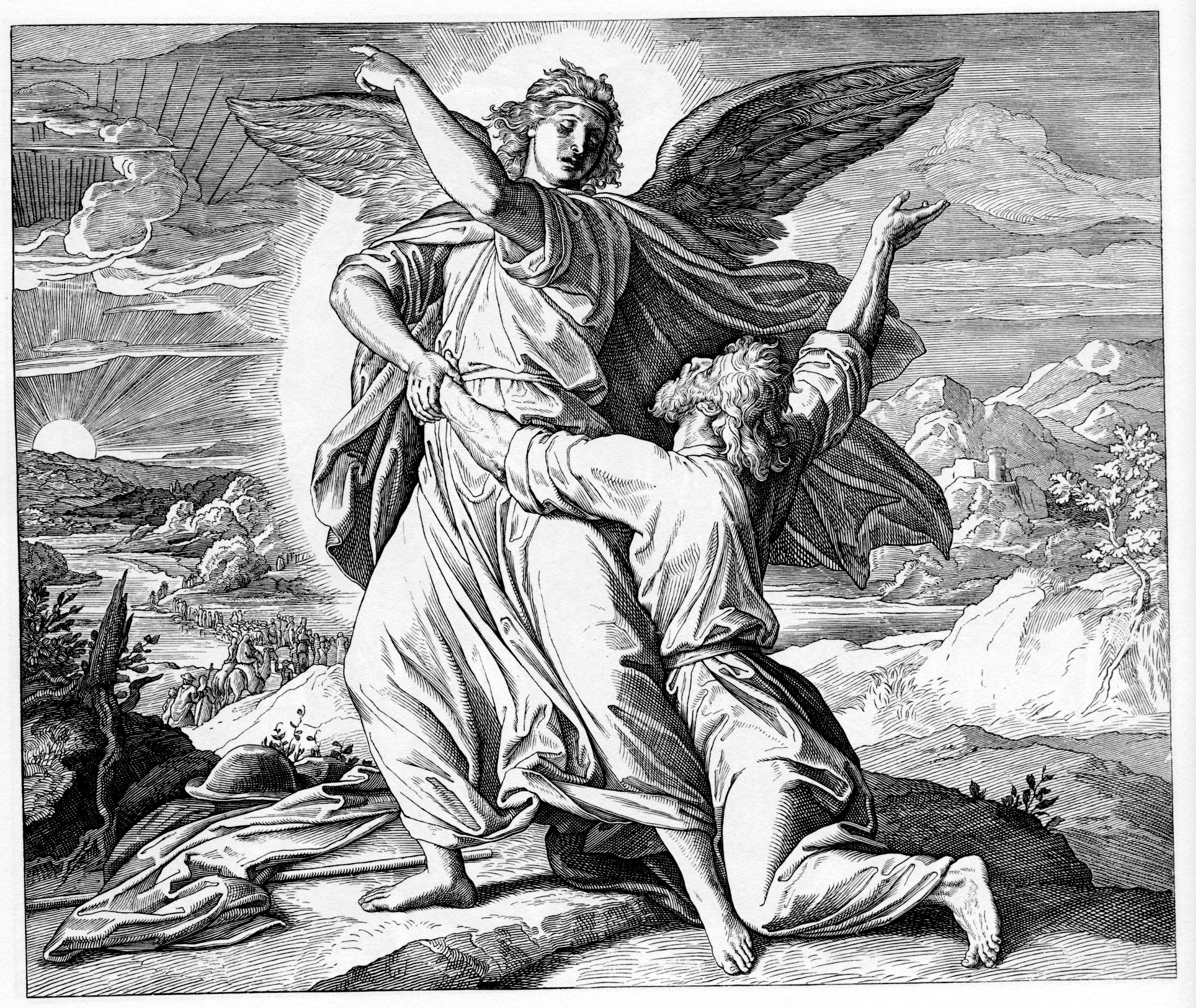 Иаков борется с Ангелом