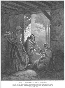 Иисус в доме Марфы и Марии