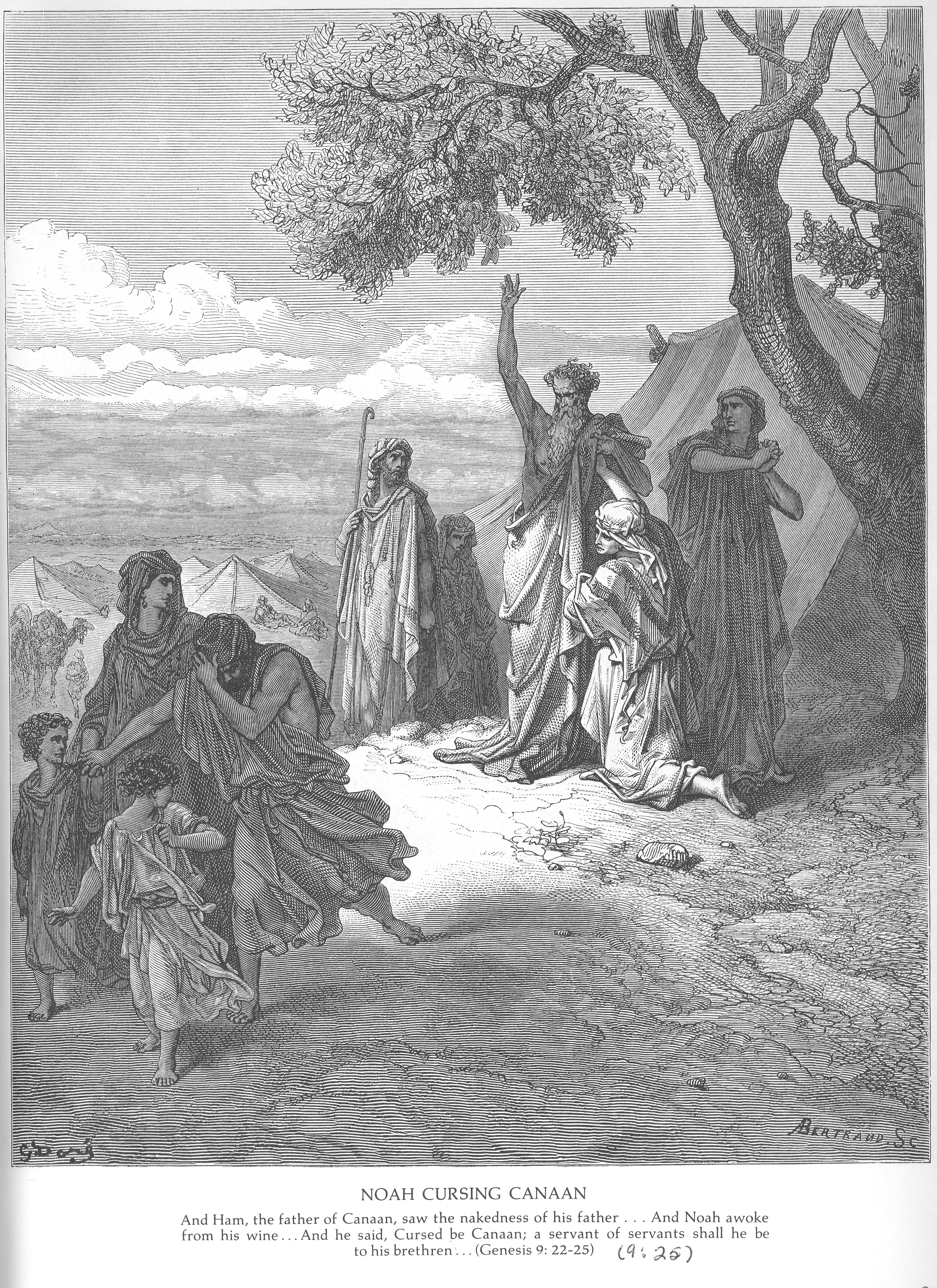 Ной проклинает Хама и Ханаана