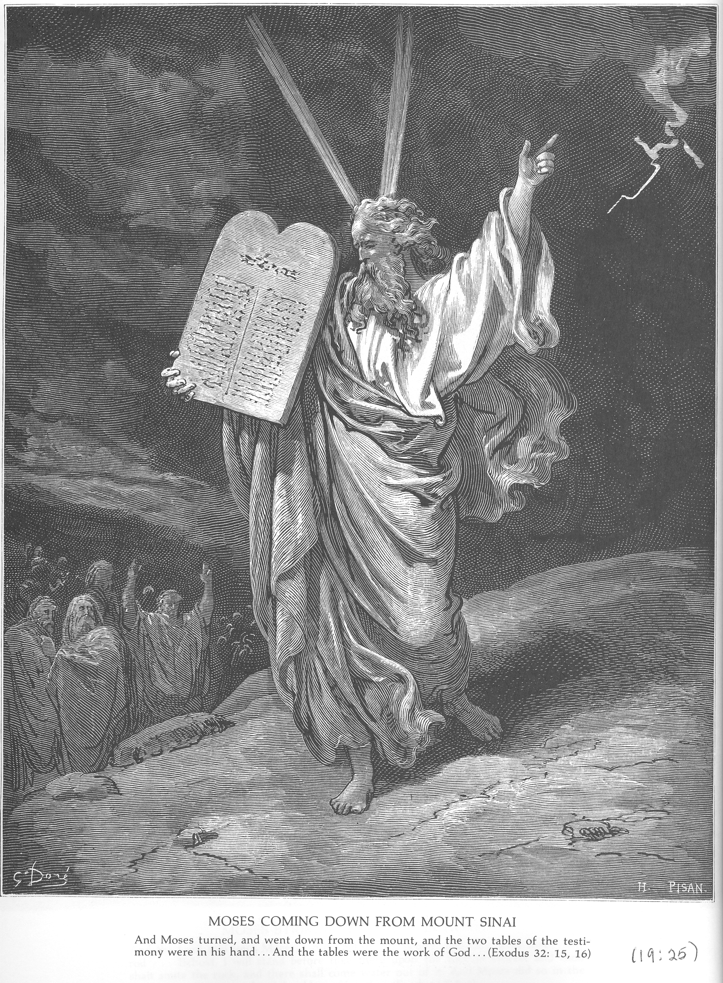 Моисей спускается с горы Синай