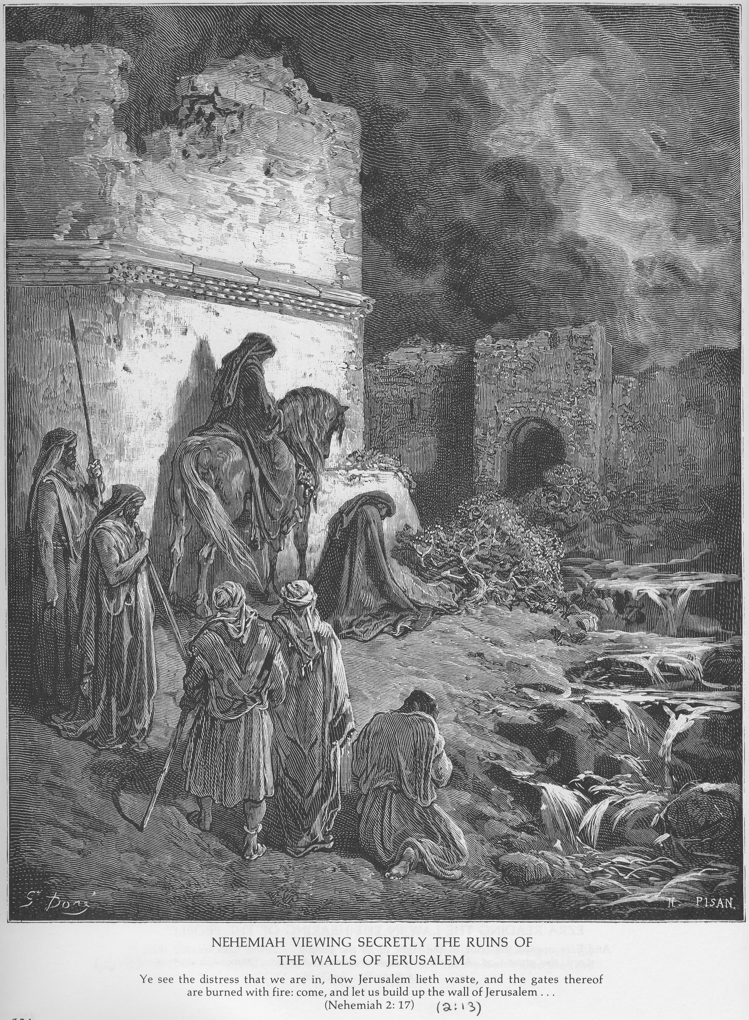 Неемия у стен Иерусалима