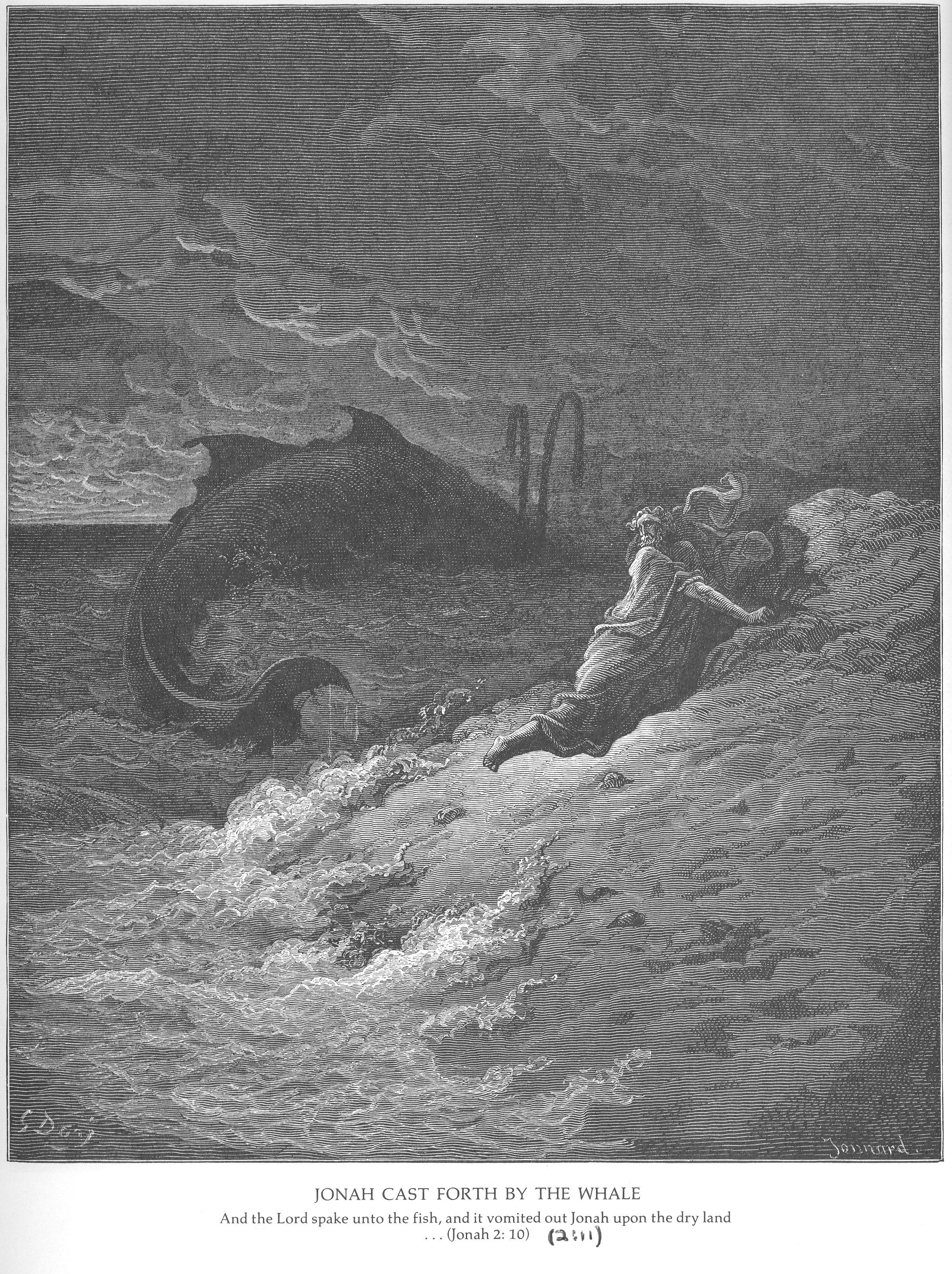 Иона, изверженный китом