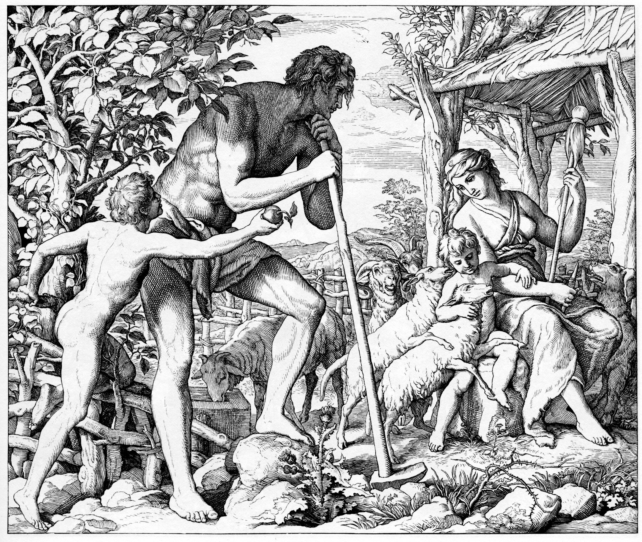 Адам и Ева после изгнания