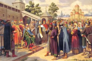 Чтение народу Русской правды в присутствии великого князя Ярослава