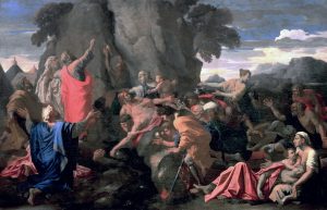 Моисей, иссекающий воду из скалы