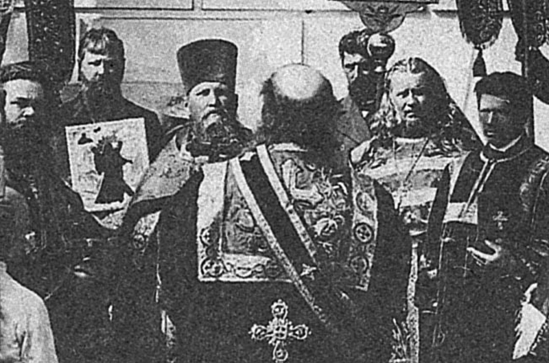 Протоиерей Иоанн Кронштадтский и священник Николай Симо 