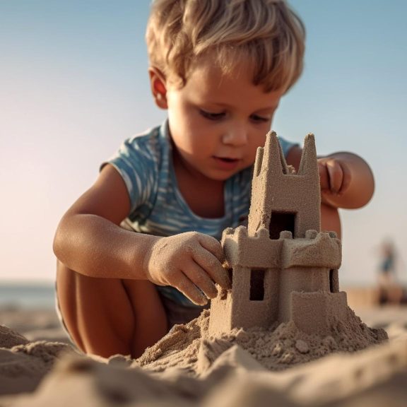 Детские развивающие игры с песком
