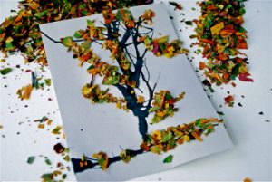 leaf12 - Осенние поделки: аппликации из осенних листьев. Коллаж из осенних листьев