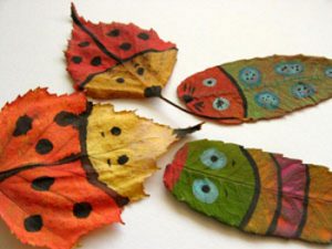 leaf16 - Осенние поделки: аппликации из осенних листьев. Коллаж из осенних листьев