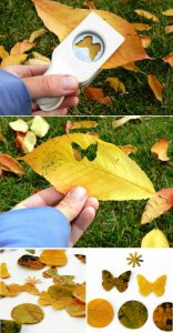 leaf63 - Осенние поделки: аппликации из осенних листьев. Коллаж из осенних листьев