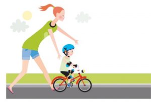 mama 3 - Как научить ребенка кататься на двухколесном велосипеде