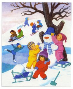 zima lesson 01 - Времена года для детей в картинках и стихах