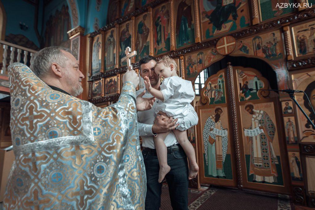 Крещение Льва, храм Покрова Пресвятой Богородицы в Калининграде (март 2024)