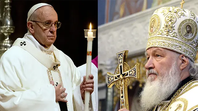 Римский понтифик призвал патриарха Кирилла к совместному миротворчеству для Украины