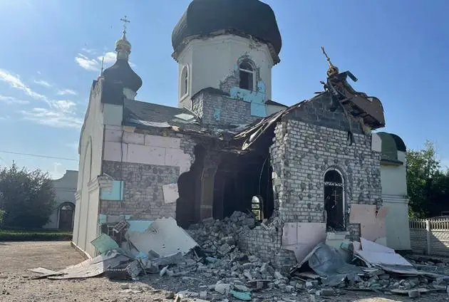 От обстрелов пострадали шесть храмов и монастырь Горловской епархии Украинской Православной Церкви
