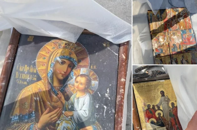 Уцелевшие иконы извлекли из руин храмов, разрушенных землетрясением в Турции и Сирии