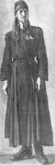 Павел Корин. Молодой монах. 1932. Этюд к картине “Русь Уходящая”.