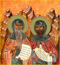 преподобные Варсонофий Великий и Иоанн Пророк
