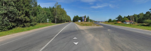 Объезд Переяславля-Залесского (поворот направо — в объезд)