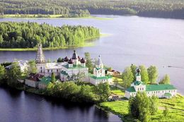 Антониев-Сийский монастырь. Вид сверху