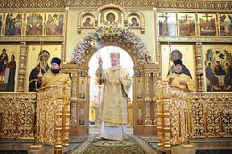 Чин великого освящения престола в честь Пресвятой Троицы святейшим патриархом Кириллом