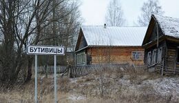 Дорога в деревню Бутивицы