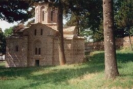 Церковь Богородицы Одигитрии в Мушутиште до 1999 г.