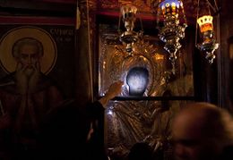 Икона Богоматери «Закланная». Монастырь Ватопед
