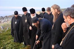 Посещение Андреевского скита патриархом Кириллом
