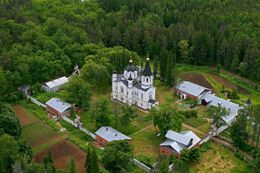 Владимирский скит, вид сверху