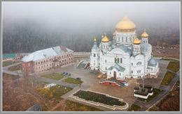 Белогорский Николаевский монастырь, вид сверху