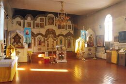 Интерьер молитвенного дома Параскевы Пятницы при Архангельской церкви