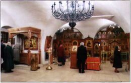 Мощи преподобноисповедника Георгия покоятся в Покровском храме