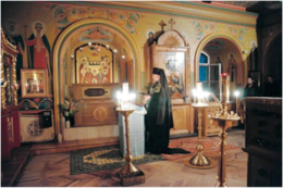 Служение Братского молебна преподобному Симеону Псково-Печерскому