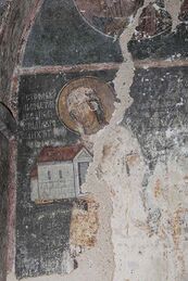 Король Стефан Драгутин. Ктиторская фреска в часовне-усыпальнице