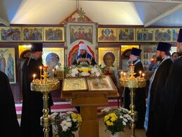 Кирпичный малый храм прихода