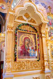Местночтимая икона Божией Матери «Казанская» в Казанском храме