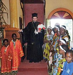 Епископ Савва (Химонетос) с народом Божиим