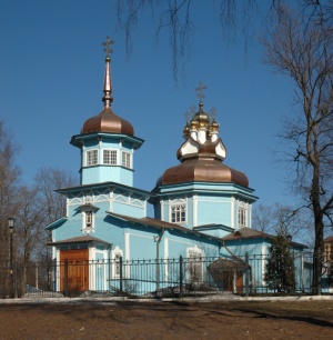 Церковь вмч. Димитрия Солунского (Санкт-Петербург), Храм Димитрия Солунского в Коломягах