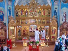 Свято-Борисоглебский монастырь. Иконостас Борисоглебского храма.