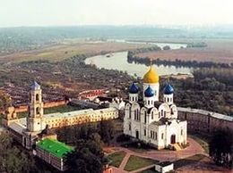 Николо-Угрешский мужской монастырь.Вид сверху