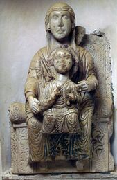 Cкульптура Богородицы (ныне находится в мон. Соколица)