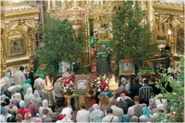 Божественная Литургия и чтение коленопреклонных молитв на Вечерне Святой и Живоначальной Троице. 23 июня 2013 года