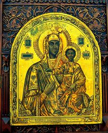 Икона Божьей Матери "Моздокская", находится в храме Рождества Пресвятой Богородицы
