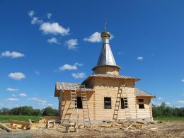 2014 год, строительство храма в честь Николая Чудотворца