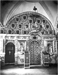 Иконостас Успенского собора. Фото начала ХХ века