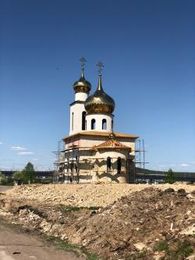 Строящийся Ильинский храм
