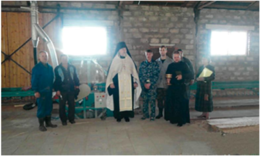 Освящение пилорамы и резервной угольной котельной на верхнем хозяйственном дворе Псково-Печерского монастыря. 29 июня 2012 года