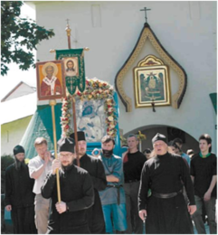 Крестный ход в праздник Собора преподобных Псково-Печерских. 2012 год